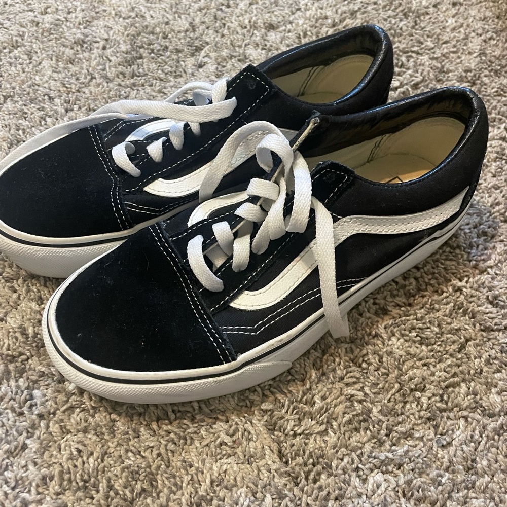 Vans Black and White Off The Wall Sneakers